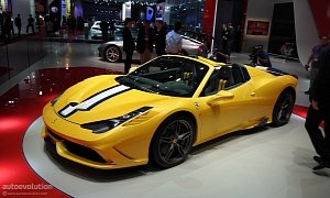 Ferrari 458 Speciale A Shows Its Open Top at Paris for the First Time <span>· Live Photos</span>