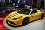 Ferrari 458 Speciale A Shows Its Open Top at Paris for the First Time