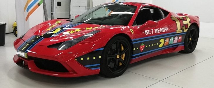 Ferrari 458 Speciale Pac-Man Wrap