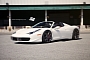 Ferrari 458 Spider on PUR Wheels Is Black and White Only