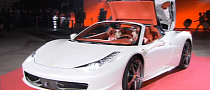 Ferrari 458 Spider Tokyo Unveiling for Charity