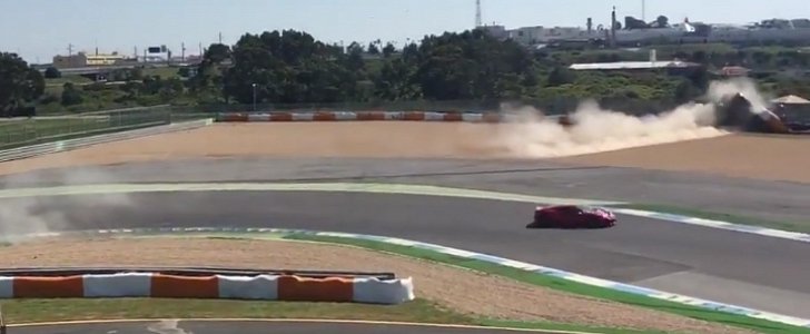 Ferrari 488 Wrecked on Estoril