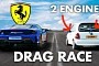 Ferrari 488 Pista Drag Races 1200HP Twin-Engine Corsa, Contest Is Hysterical