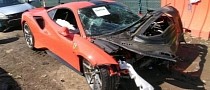 Ferrari 488 Pista Gets an Instant Facelift, Crash Renders It Useless