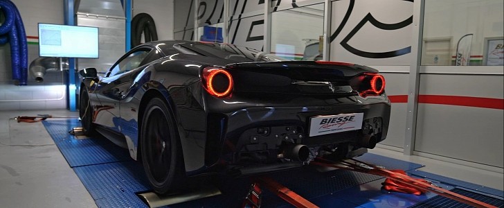 Ferrari 488 Pista feat. DECAT Exhaust testing on the DYNO | Redline Pulls, Blue Flames & More! 
