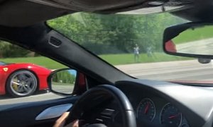 Ferrari 488 Spider Drag Races Tuned BMW M6 Competition, Things Go South