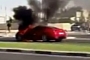 Ferrari 599 GTB Catches Fire in Dubai