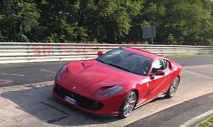 Ferrari 812 Superfast Laps Nurburgring in 7:24, Puts On a Show