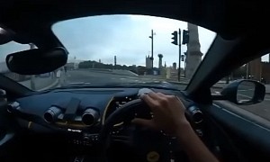 Ferrari 812 Superfast Smashes Into London Bridge As Driver Tries to Show Off