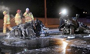 Ferrari Accident in Newport Beach Kills Passenger, Destroys Car