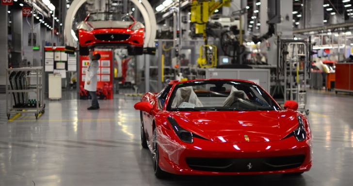 Assembled 458 Spider leaves the line