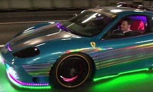 Ferrari Becomes Crazy LED Machine in Tokyo, Rival Infamous LED JDM Lamborghinis<span>· Video</span>