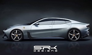 Ferrari BR20 Gets Blown Out of Proportions, Becomes Four-Door V12 Sedan Concept