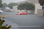 Ferrari California Abandoned in Flooded Parking Lot