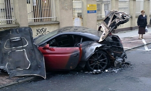 Ferrari California Burns to a Crisp in Poland
