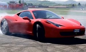 Ferrari Celebrates 8 Million Facebook Fans: 458 Donuts