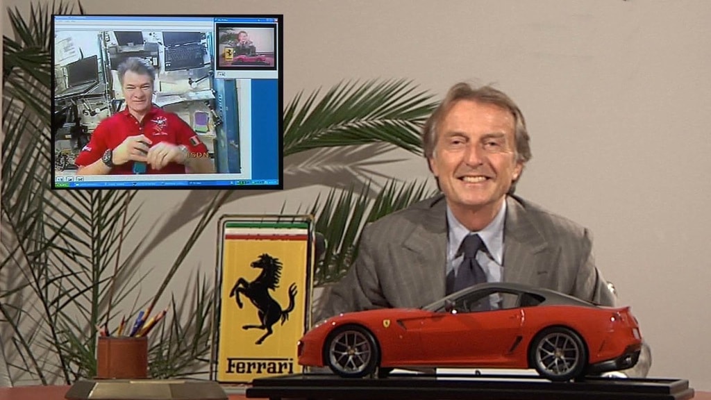 A phone call from space for Chairman Montezemolo