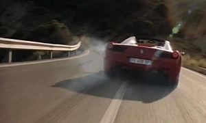 Ferrari Drifts the 458 Spider