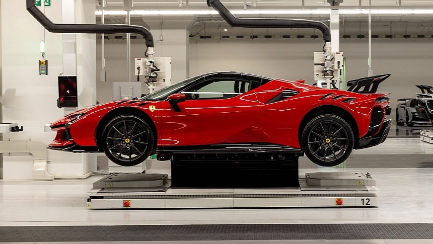 The new Ferrari e-building in Maranello