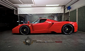 Ferrari Enzo Gets ADV.1 Wheels