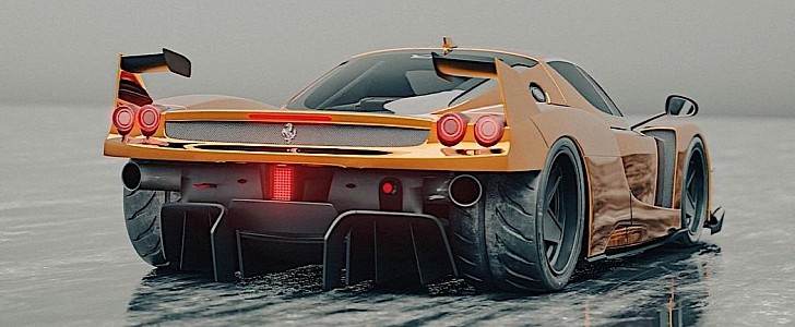 Ferrari Enzo FXX K rendering