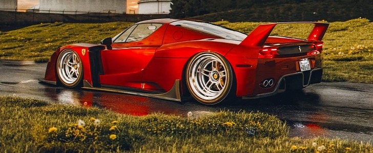 Ferrari Enzo "Time Attack" Looks Like a Fighter Jet