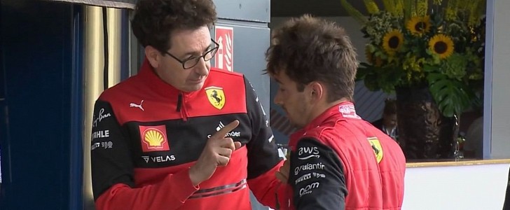 Mattia Binotto explains Leclerc situation at the British GP