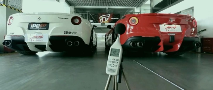 Ferrari F12 Berlinetta: Stock vs iPE Exhaust