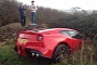Ferrari F12 Hides in the Bushes: Crash