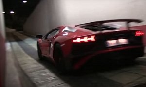 Ferrari F12 TdF vs. Lamborghini Aventador SV Sound Battle Is a V12 War Cry
