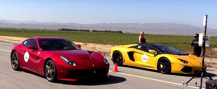 Ferrari F12 vs. Lamborghini Aventador Roadster