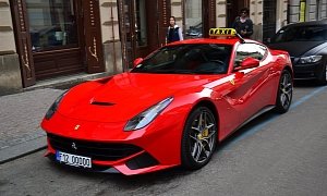 Ferrari F12berlinetta Taxi Causes a Stir in Prague