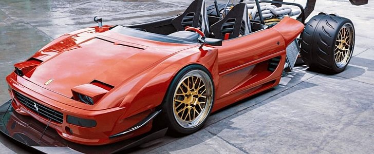 Ferrari F355 "Half Body" And the Renderings That Change How You See Supercars