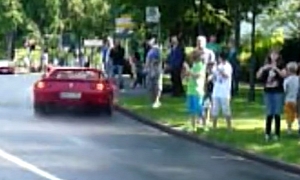 Ferrari F355 Near Crash with Pedestrians