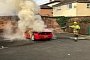 Ferrari F355 Spider Mysteriously Burns to a Crisp in Parking Lot