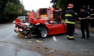 Ferrari F40: Serious Crash in the Rain