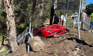 Ferrari F40 Crashed in Australia Was Uninsured, on “Final Drive” Before Sale