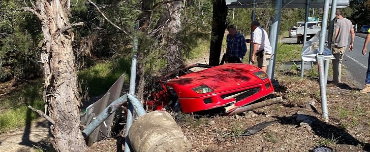 Ferrari F40 crashed in Australia wasn't insured 