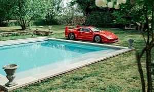 Ferrari F40 Pool Party Looks Like the Right Kind of Party