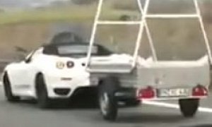Ferrari F430 Spider Towing a Trailer Is the Practical Supercar