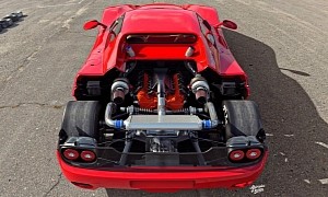 Virtual Ferrari F50 Ditches V12 in Favour of a V8, Feels Weirdly Interesting