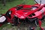 Ferrari F8 Goes Truck Hunting in Italy, Crash Leaves It Stranded on the Side of the Road