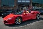 Ferrari F8 Spider Is Clearly Not Your Average, Matching Rosso Corsa Bike Carrier