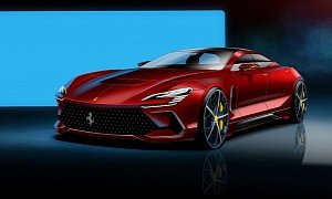 Ferrari F9 Four-Door Super Sedan Rendered, Rivals Porsche’s Panamera