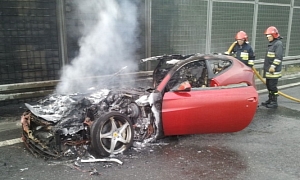 Ferrari FF Catches Fire in Poland
