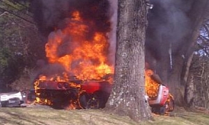 Ferrari Fire Kills Trapped Driver