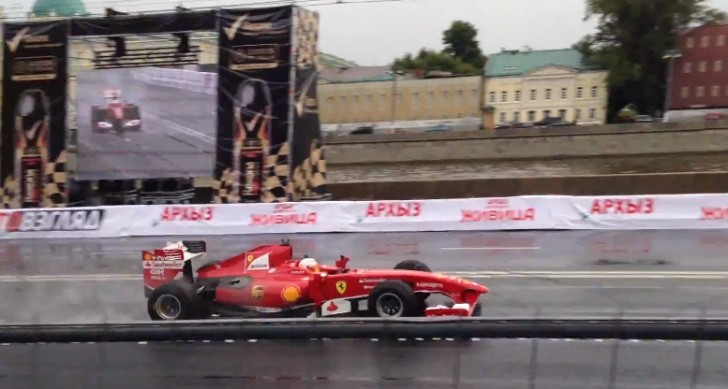 Ferrari F1 crash in Russia