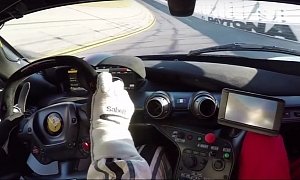 Ferrari FXX K Doing Over 200 MPH on the Daytona Oval Will Give You Eargasms
