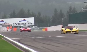 Ferrari FXX K vs. McLaren P1 GTR Track Animals Sound Comparison Is Downright Brutal