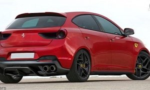 Ferrari Hot Hatch Based on Alfa Romeo Rendered as Compact Maranello Won't Build
